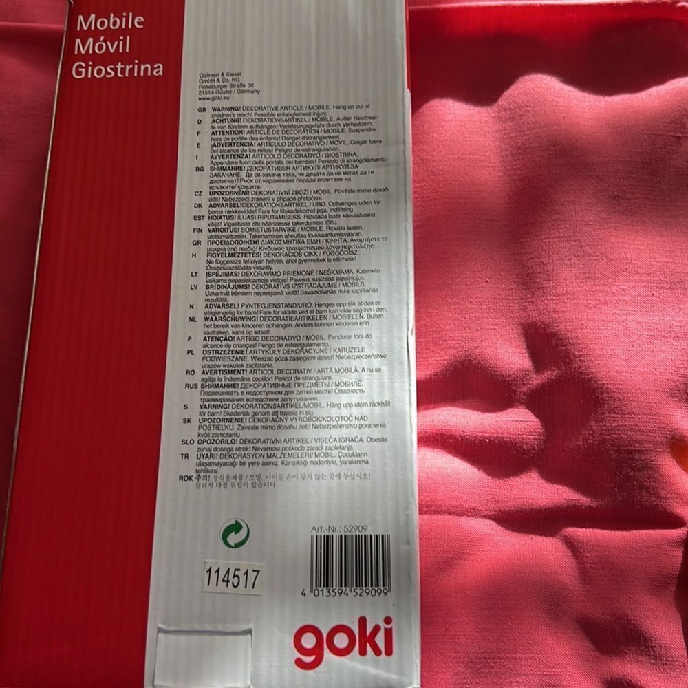 Goki Mobile with castle motif 28x44 cm - Picture 2 of 5